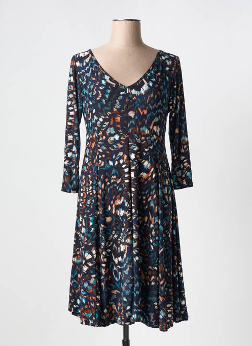 Robe mi-longue bleu JOY'S PARIS pour femme