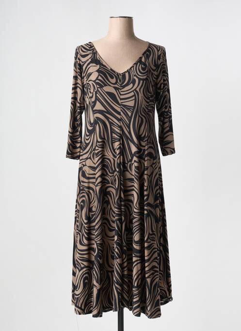 Robe mi-longue gris JOY'S PARIS pour femme
