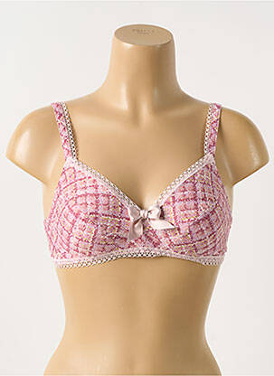Soutien-gorge sans armature haut soutien-gorge emboitant rose ANTIGEL femme