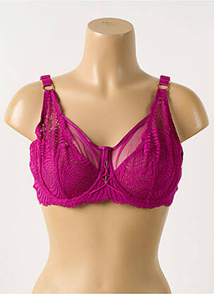 Soutien-gorge tissage dentelle haut soutien-gorge emboitant rose AUBADE femme