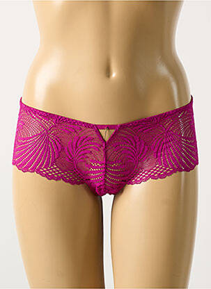 Shorty effet matière satinée violet AUBADE femme