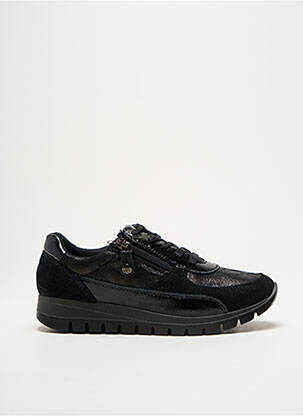 Baskets fermeture zip et lacets talon de 4 à 6cm noir IMAC femme