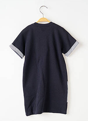 Robe courte doublure manches courtes bleu ELLE EST OU LA MER fille