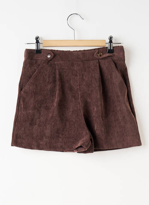 Short marron CAMILLE DE PARIS pour fille