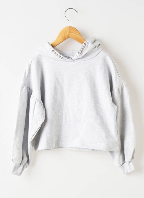 Sweat-shirt à capuche gris TIFFOSI pour fille
