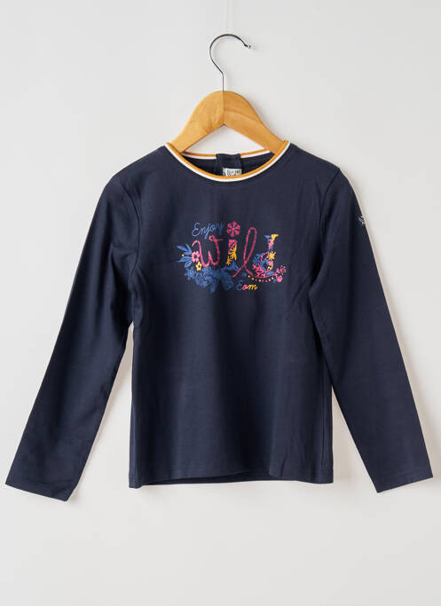 T-shirt bleu ELLE EST OU LA MER pour fille