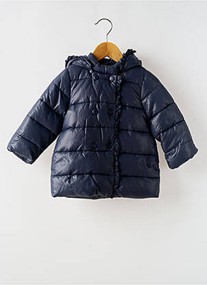 Doudoune poches a capuche bleu MAYORAL fille