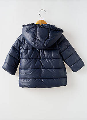 Doudoune poches a capuche bleu MAYORAL fille