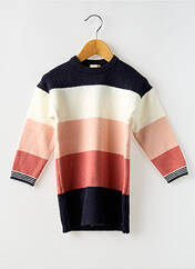 Robe pull rose ELLE EST OU LA MER pour fille seconde vue
