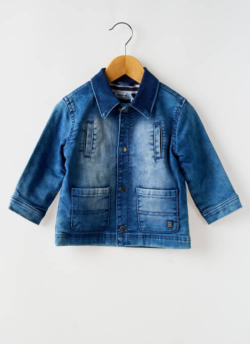 Veste casual fermeture pressionnée bleu MAYORAL garcon