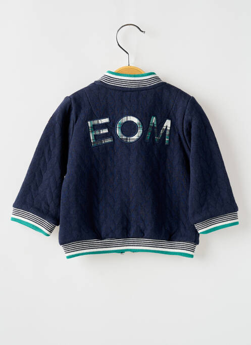Blouson col v bleu ELLE EST OU LA MER garcon