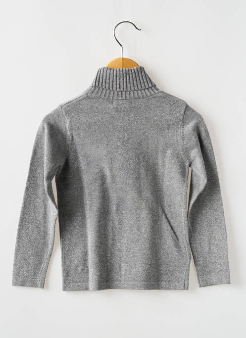 Pull col roulé argent MAYORAL pour fille