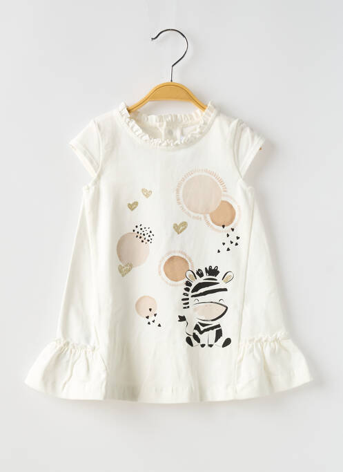 Robe mi-longue beige MAYORAL pour fille
