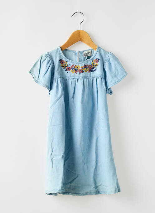 Robe mi-longue bleu ELLE EST OU LA MER pour fille