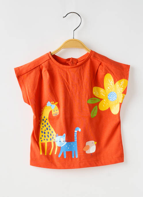 T-shirt orange MAYORAL pour fille
