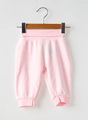 Pantalon droit resserrée sur le bas taille élastique rose SCHNIZLER fille