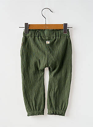 Pantalon droit resserrée sur le bas taille élastique vert NOPPIES fille