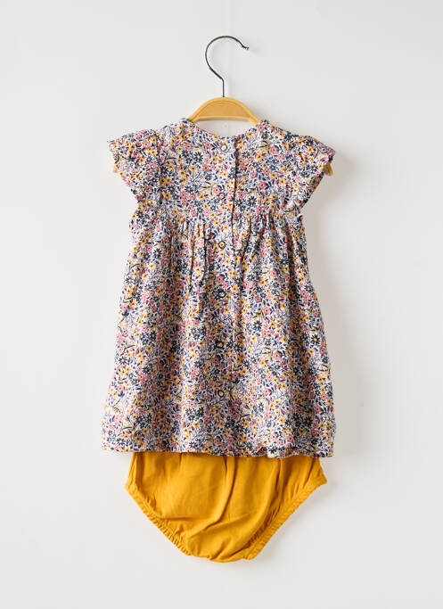 Ensemble short fermeture pressionnée jaune ELLE EST OU LA MER fille