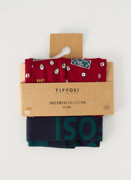 Boxer rouge TIFFOSI pour garçon