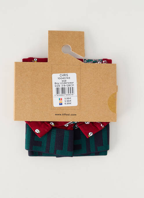 Boxer rouge TIFFOSI garçon
