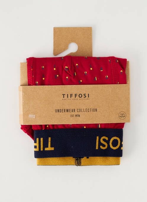 Boxer rouge TIFFOSI pour garçon