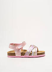 Sandales/Nu pieds rose PLAKTON pour fille seconde vue