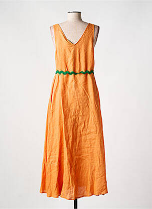 Robe longue sans manche sans manche orange OTTOD'AME femme