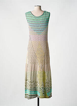 Robe longue sans manche sans manche vert ALDO MARTIN'S femme