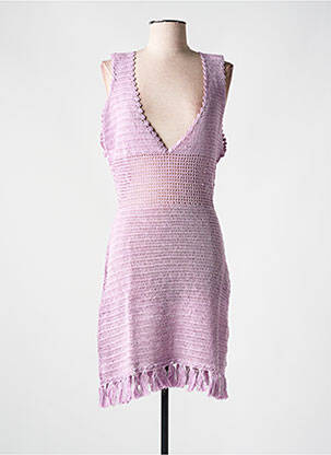 Robe mi-longue sans manche sans manche violet VITAMINS femme