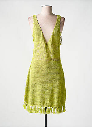 Robe mi-longue sans manche sans manche vert VITAMINS femme