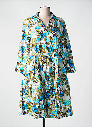 Robe mi-longue manches longues manches longues bleu 0039 ITALY femme