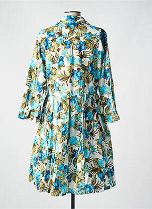 Robe mi-longue manches longues manches longues bleu 0039 ITALY femme