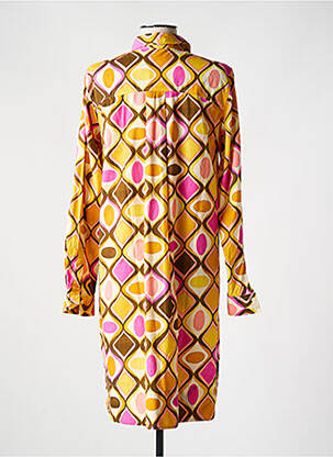 Robe mi-longue manches longues manches longues jaune 0039 ITALY femme