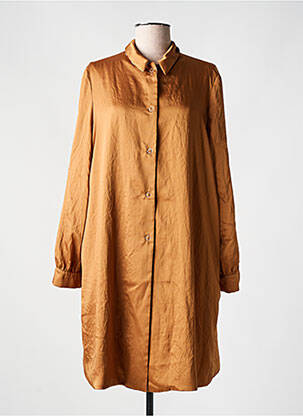 Robe courte coupe fluide manches longues orange MALIPARMI femme