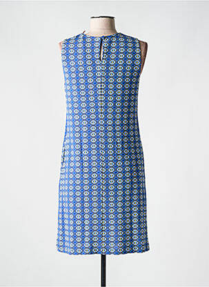 Robe courte sans manche sans manche bleu MALIPARMI femme