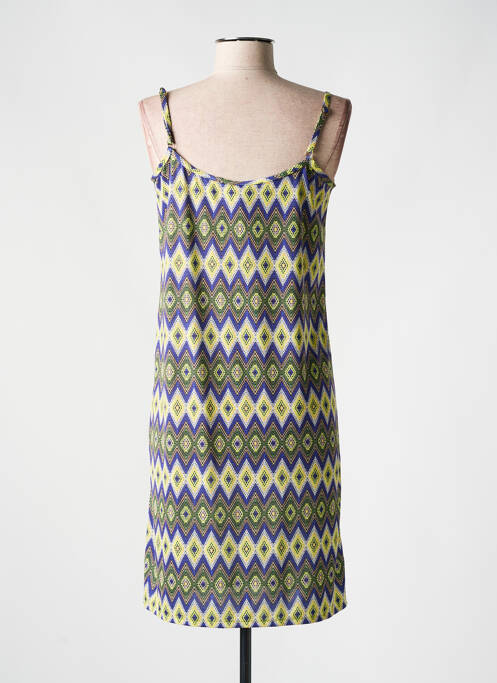 Robe de plage coupe cintrée jaune GENIUS femme