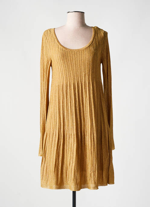 Robe courte manches longues manches longues or MISSONI femme