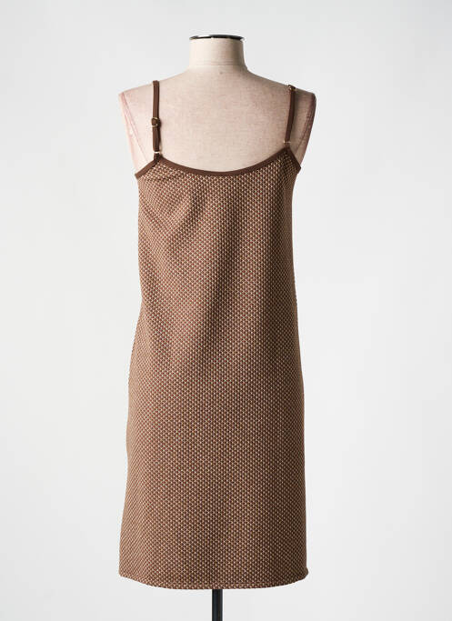 Robe de plage marron GENIUS pour femme