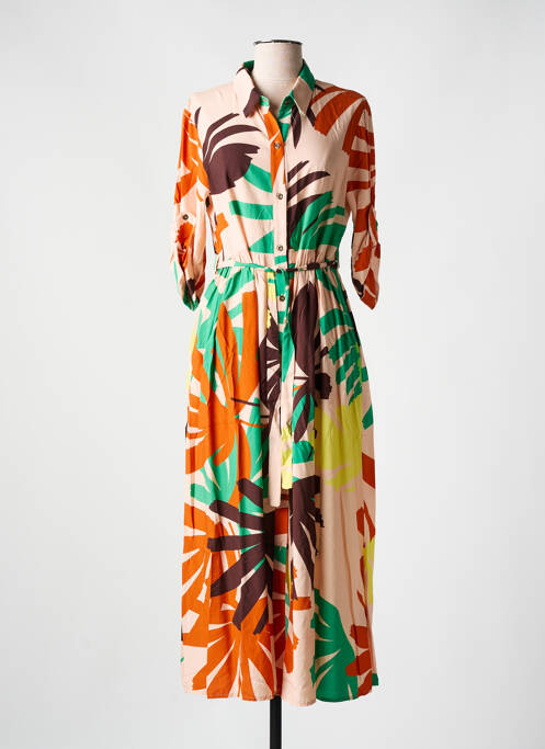 Robe longue beige JUSTMINE pour femme