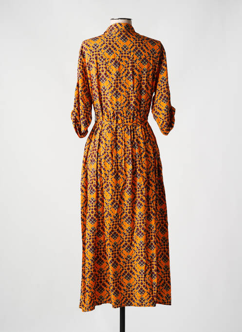 Robe longue orange JUSTMINE pour femme