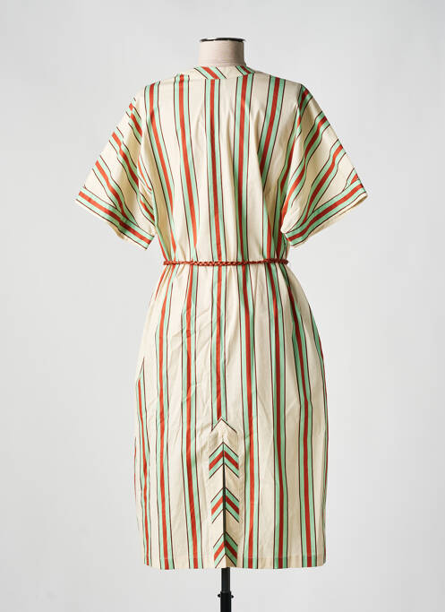 Robe mi-longue beige NIU pour femme