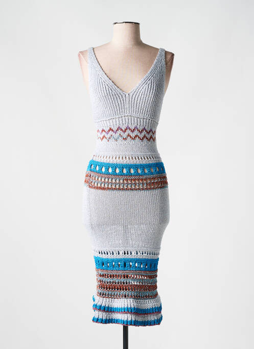 Robe mi-longue bleu PHO FIRENZE pour femme