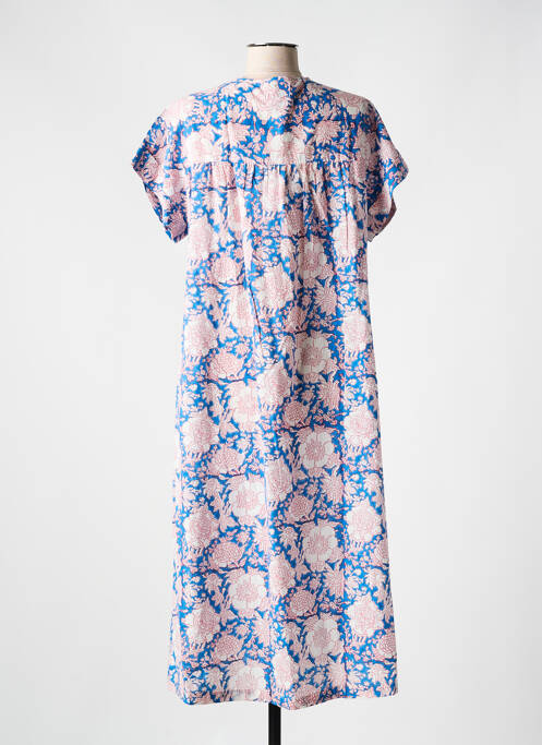 Robe mi-longue bleu ZEN ETHIC pour femme