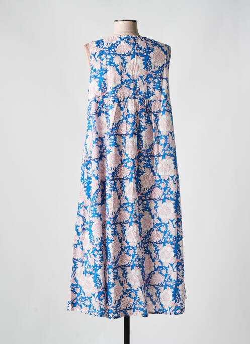 Robe mi-longue bleu ZEN ETHIC pour femme