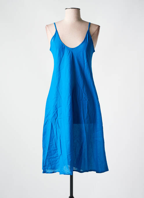 Robe mi-longue bleu ZEN ETHIC pour femme