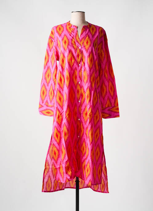 Robe mi-longue rose ZEN ETHIC pour femme