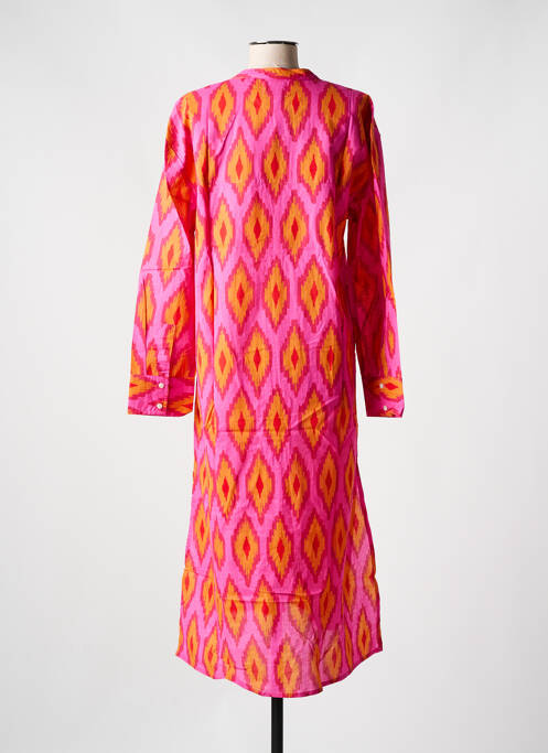 Robe mi-longue rose ZEN ETHIC pour femme