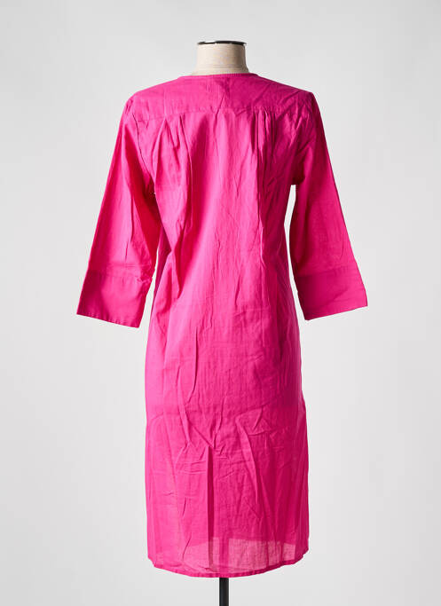 Robe mi-longue rose ZEN ETHIC pour femme