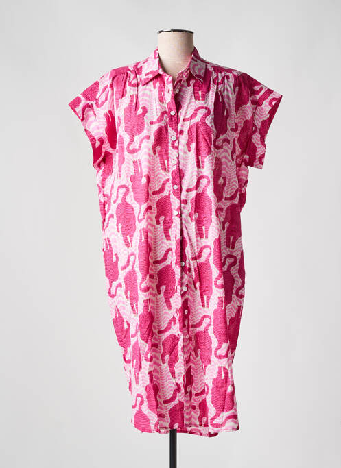 Robe mi-longue rose ZEN ETHIC pour femme