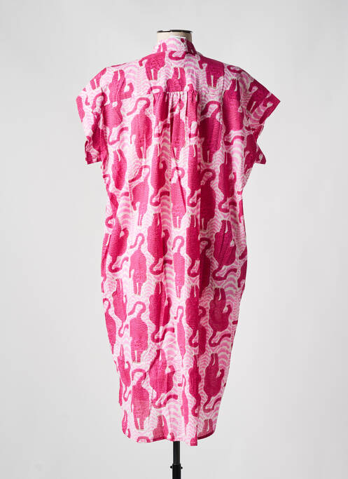 Robe mi-longue rose ZEN ETHIC pour femme